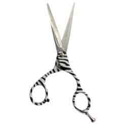 Tijeras Raugcci Línea Profesional Zafiro Diseños 5,5 Pulgadas Microdentada Zebra - Imagen 2