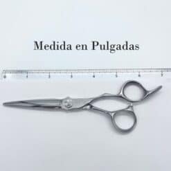 Tijeras de peluquería de 6 pulgadas con corte deslizante.
