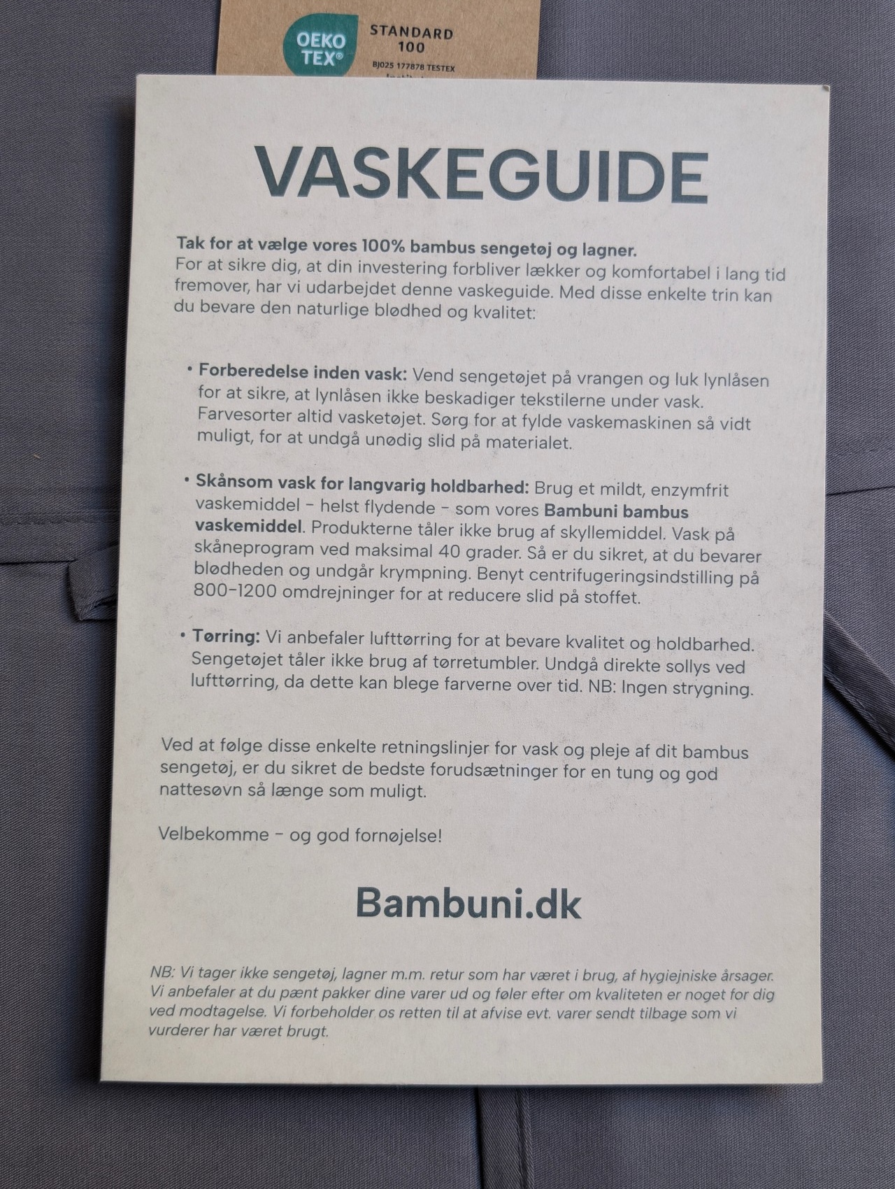 Bambuni vaskeguide