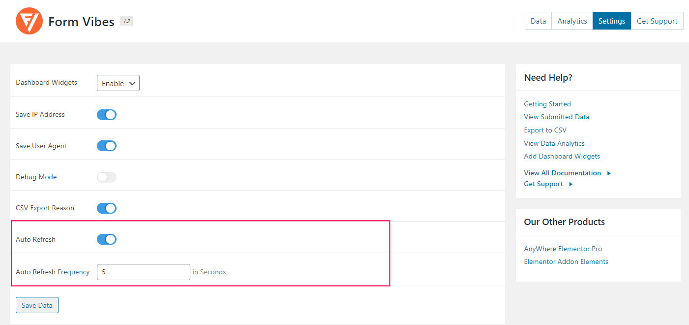 Form Vibes: Auto Refresh Feature