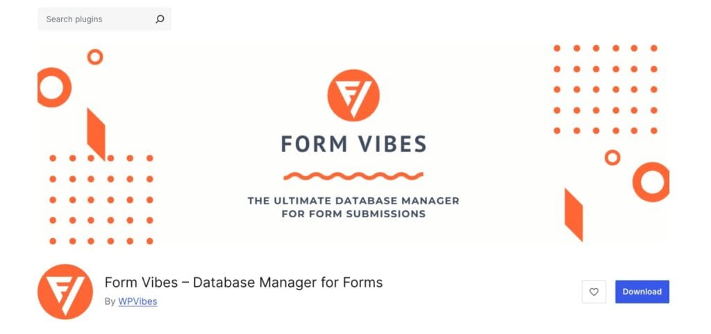 Installing Form Vibes from the WordPress plugin directory