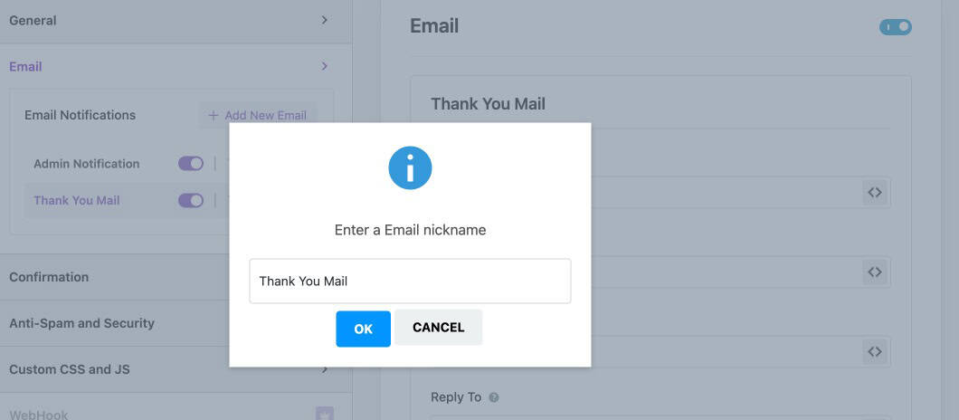 Create a Separate Email