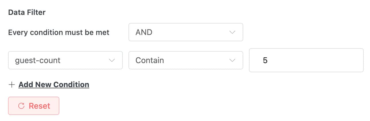 Apply Filter Conditions to Export Profile