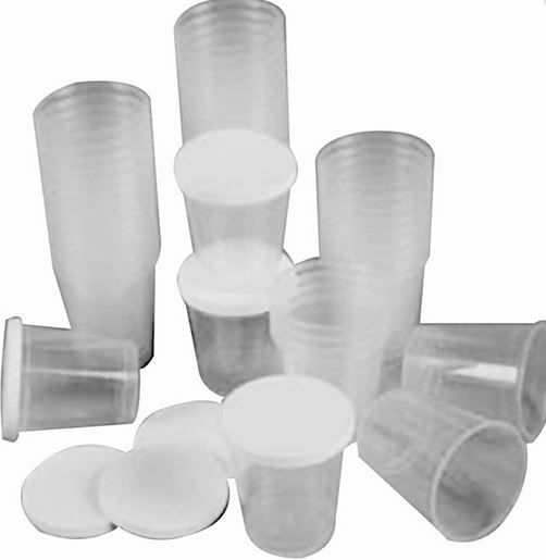 Mixing Paint  jar with lid 10 pcs - 30ml