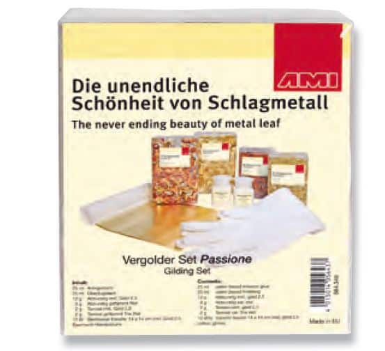 Gold Metal leaf set, 17-pcs