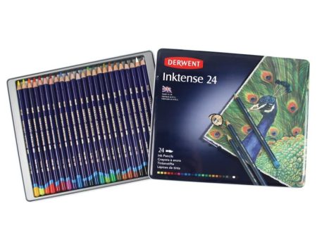 Derwent Watersoluble Inktense Pencils 24 Tin
