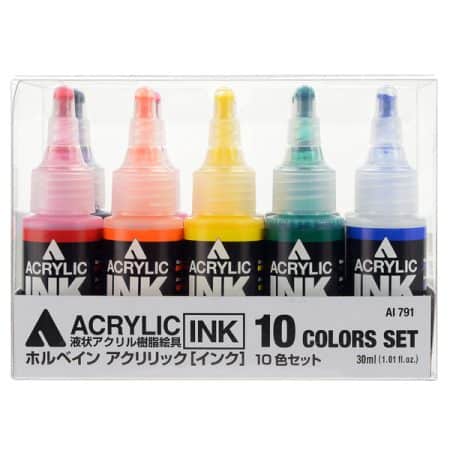 HOLBEIN Acrylic Ink | 10 Colours Set 30ml