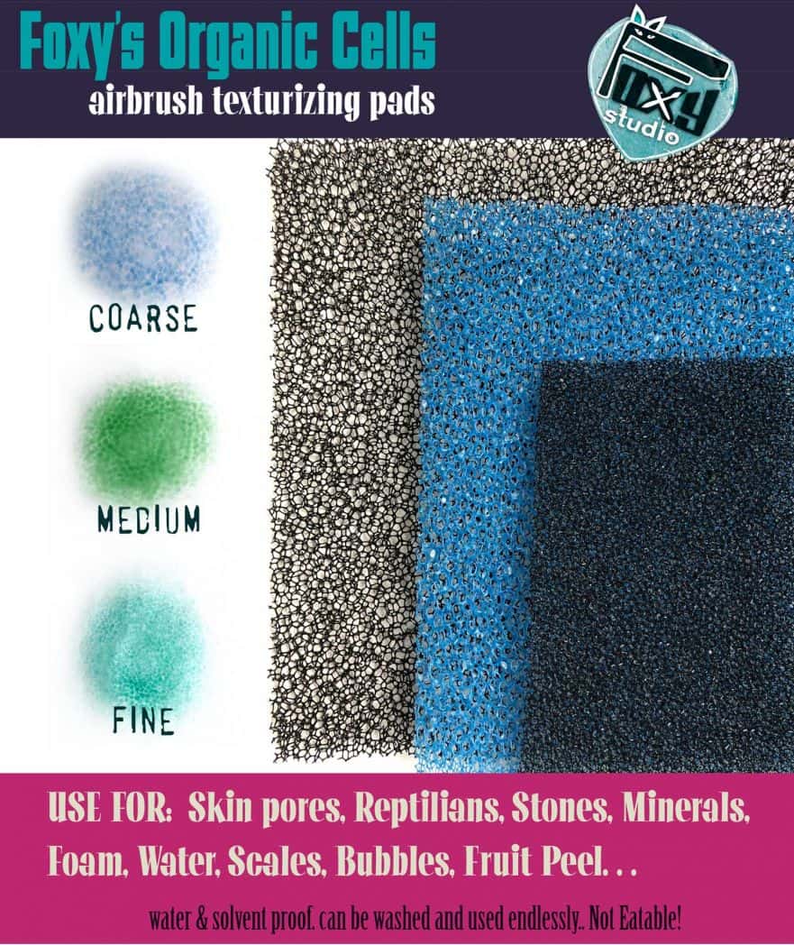 Organic Cells - Airbrush Texturizing Sheets Set of 3 - Image 2