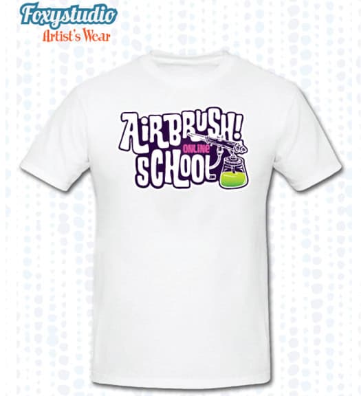 Airbrush Online School T-shirt - White