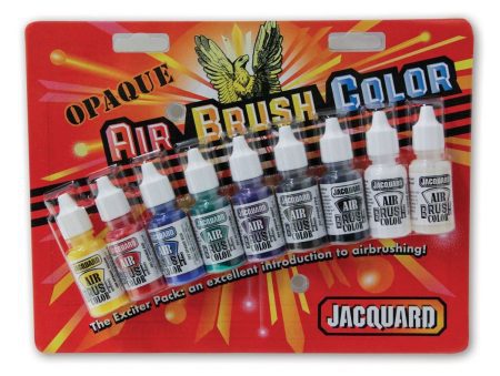 Jacquard Opaque 9 Colour Paint Set-1/2 oz 15ml Vinyl, Leather, Canvas, Fabric