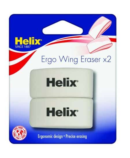 Helix Ergo Wing eraser dual pack