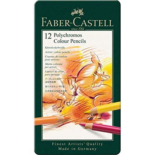 Faber Castell Polychromos Colour Pencils Tin of 12