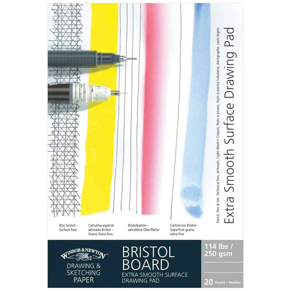 Winsor & Newton Extra Smooth Bristol Board Tampone gommato A5 - 20 fogli