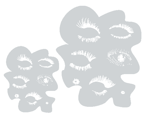 HYN Plantillas - Serie Retrato -Las pestañas Juego de 2