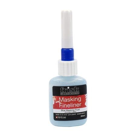 Frisk Blue Masking Fluid Fineliner 30ml