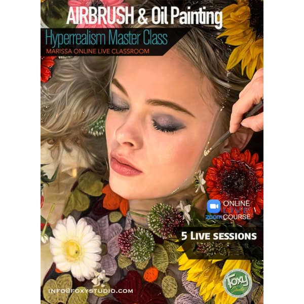 Hyperrealism portrait in Airbrush and Oil |  Course - *Recorded Live*