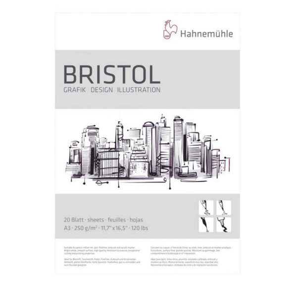 Hahnemuhle Bristol Paper Pad 250gsm - 20 Sheets