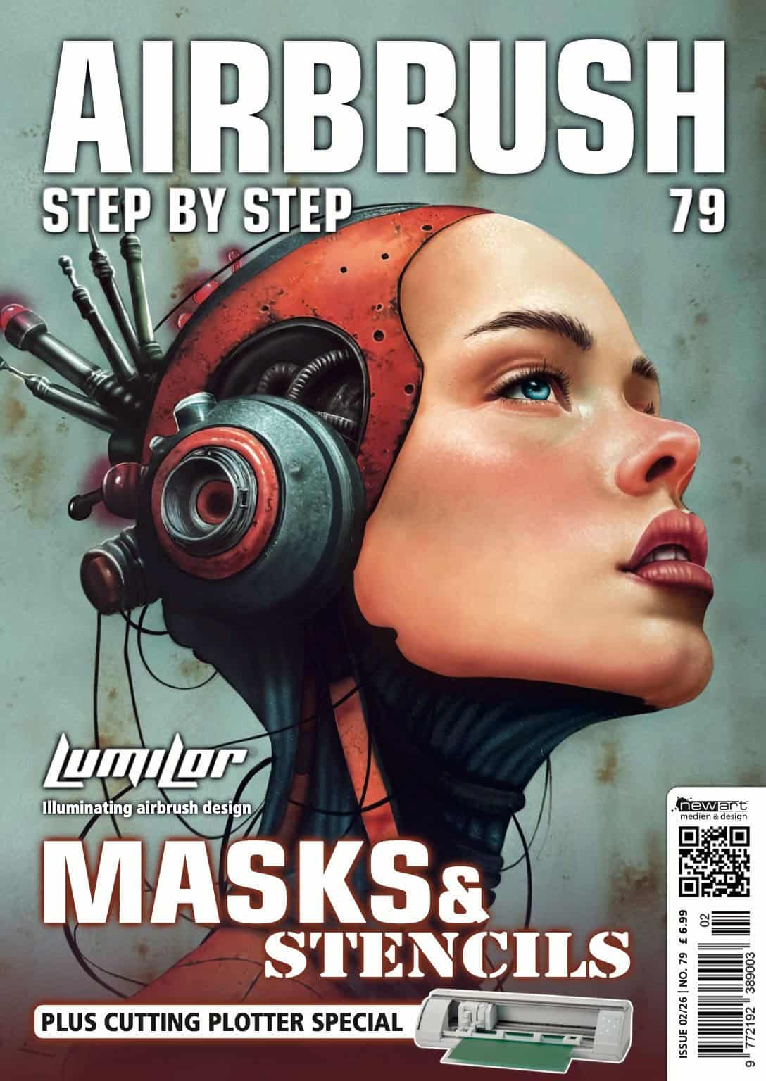 rivista passo passo aerografo inglese 02/26