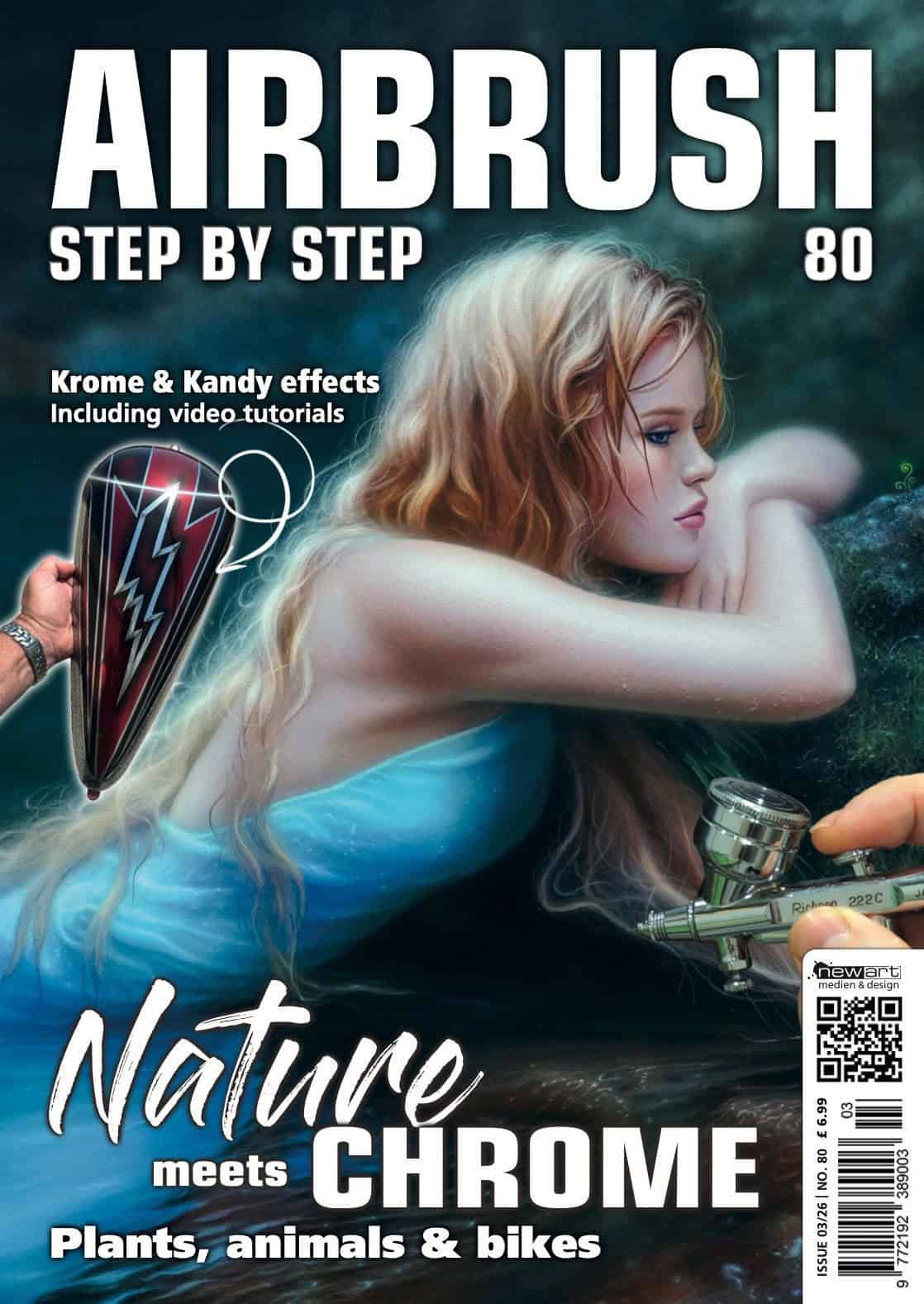 rivista passo passo aerografo inglese 03/26
