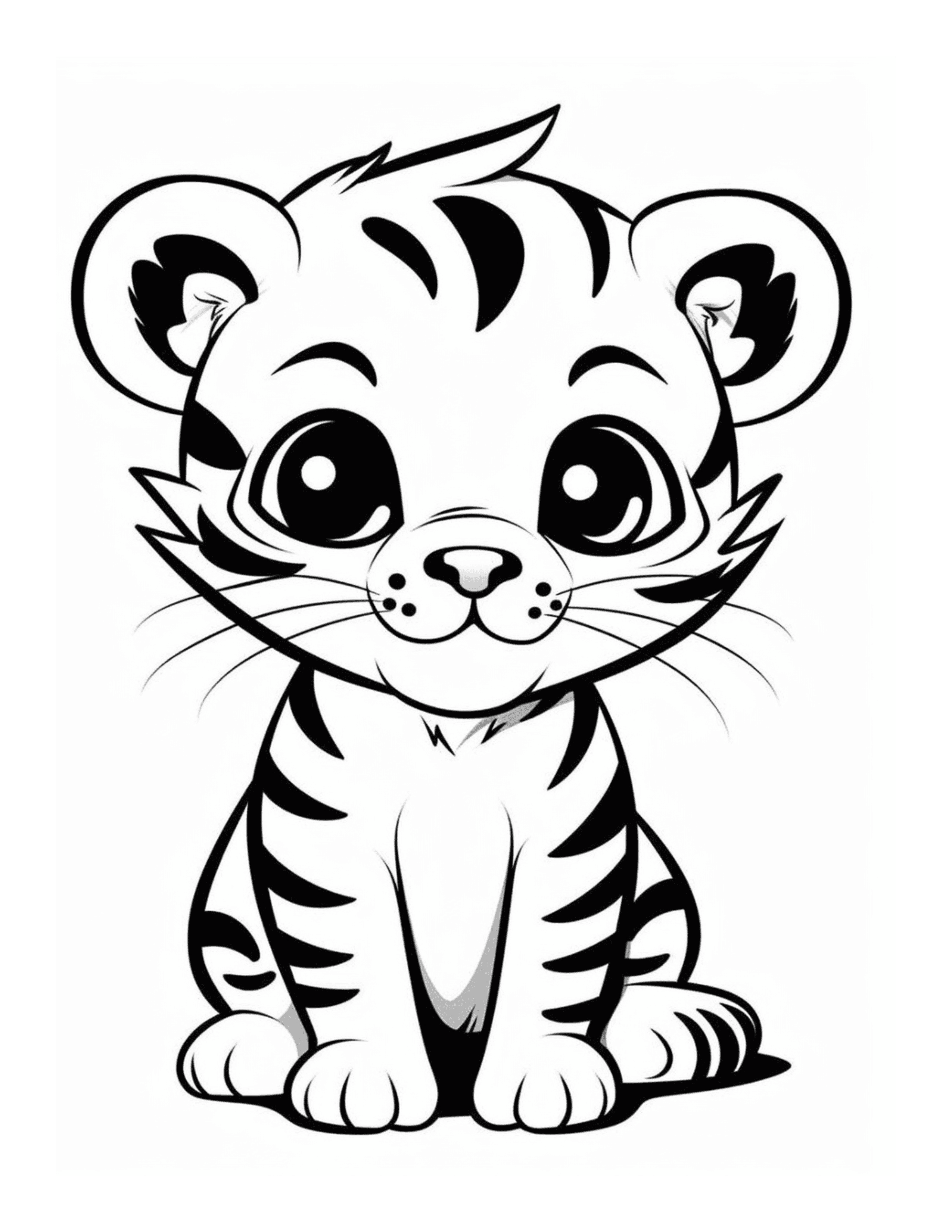 Free Printable Tiger Tidings Tiger Coloring Page For Kids And Adults
