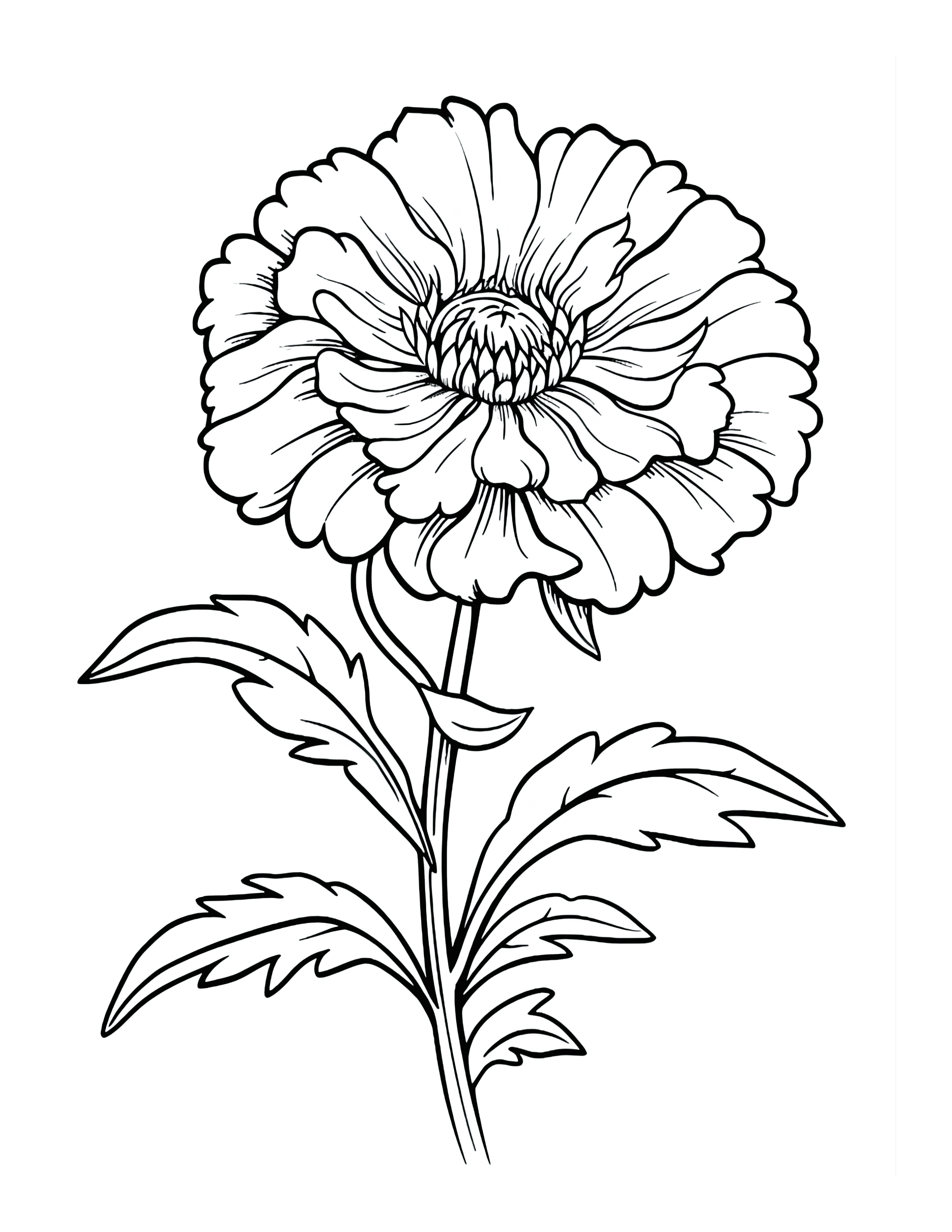 Free Flower Coloring Page 71 Free Coloring Adventure