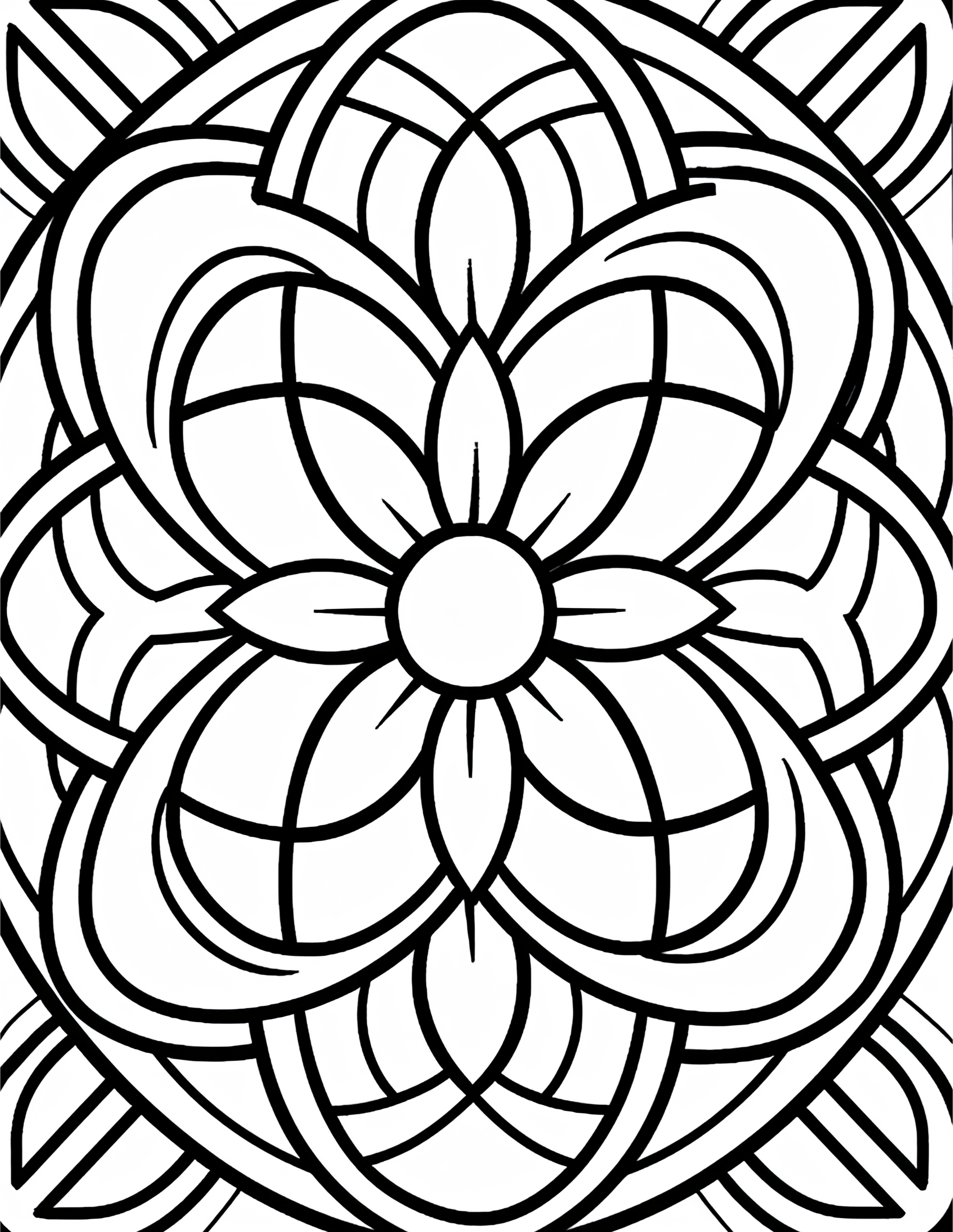 Printable Easy Pattern Coloring Pages