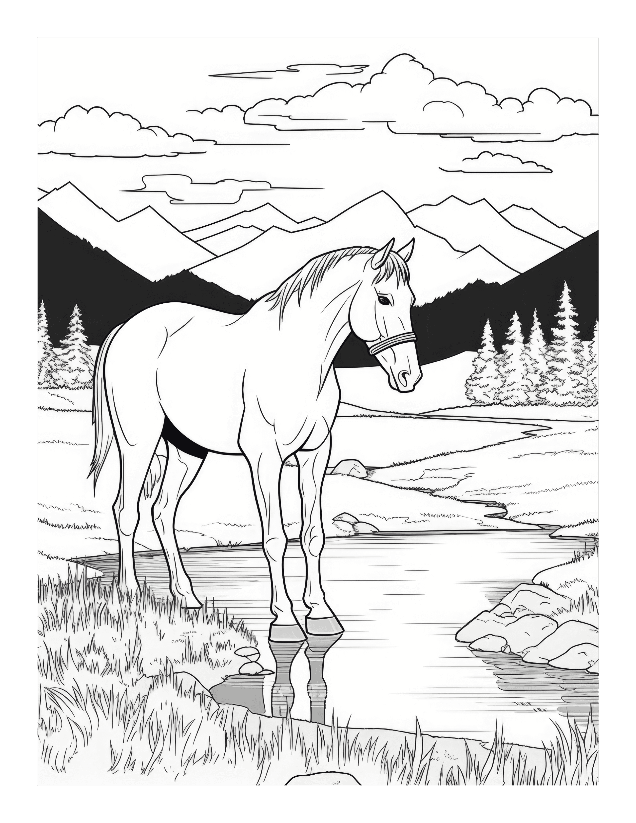 Free horse lovers coloring page 15 free coloring adventure