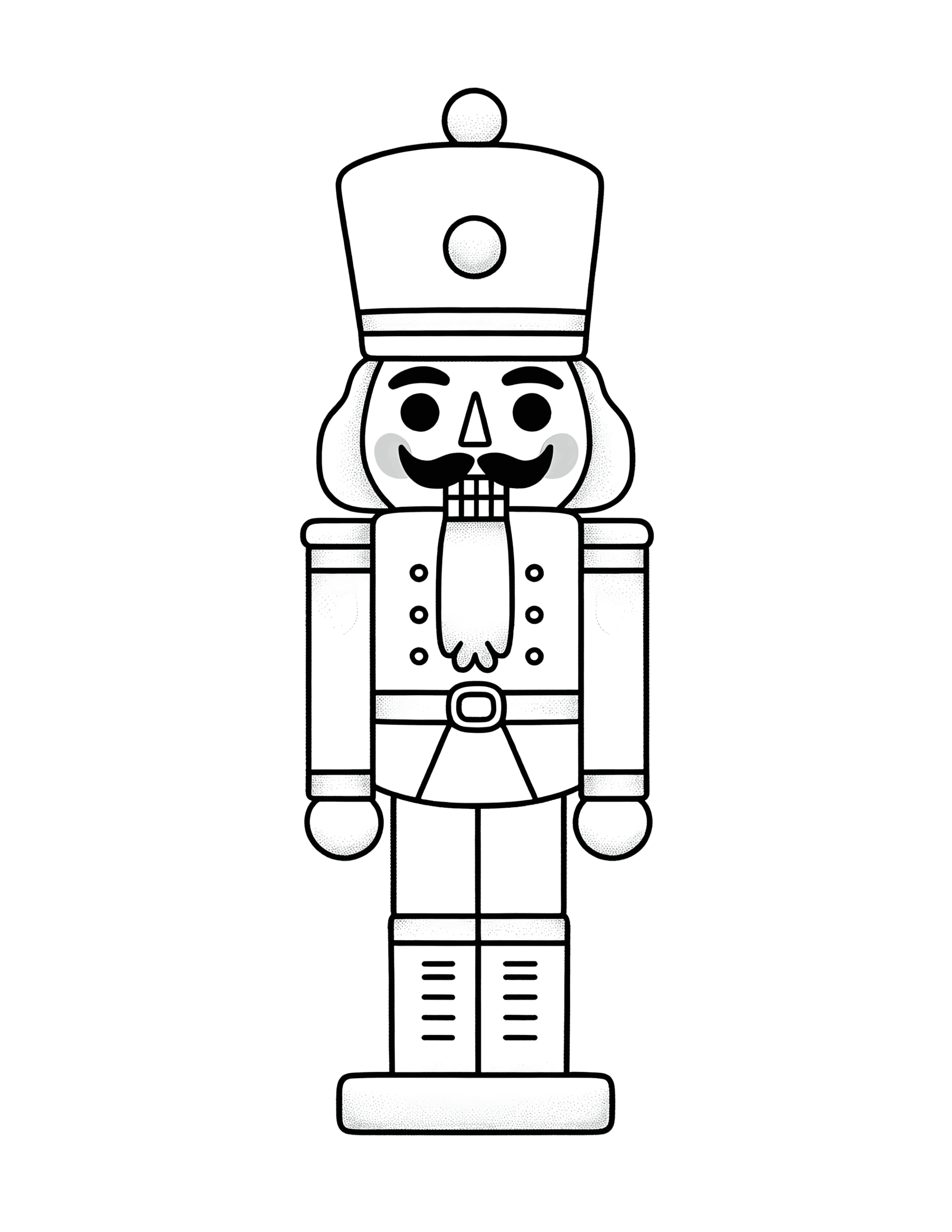 Free Printable Festive March Nutcracker Coloring Page For Kids And Adults
