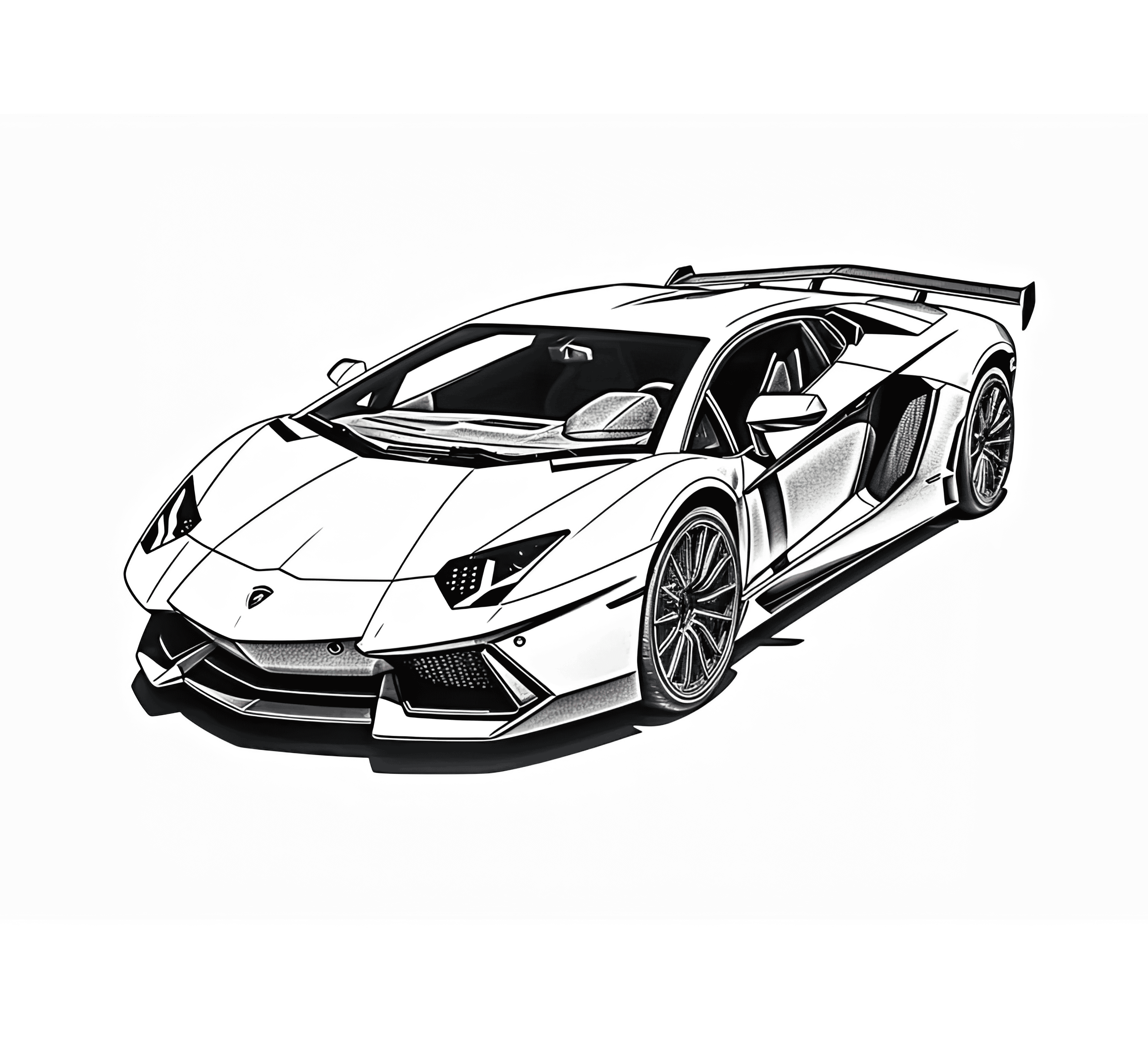 Free Printable Aventador Coloring Page For Kids And Adults