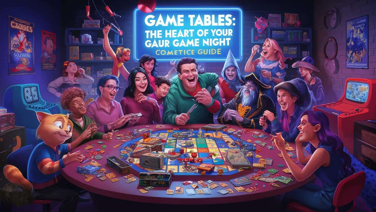 You are currently viewing Game Tables: The Heart of Your Game Night – Complete Guide