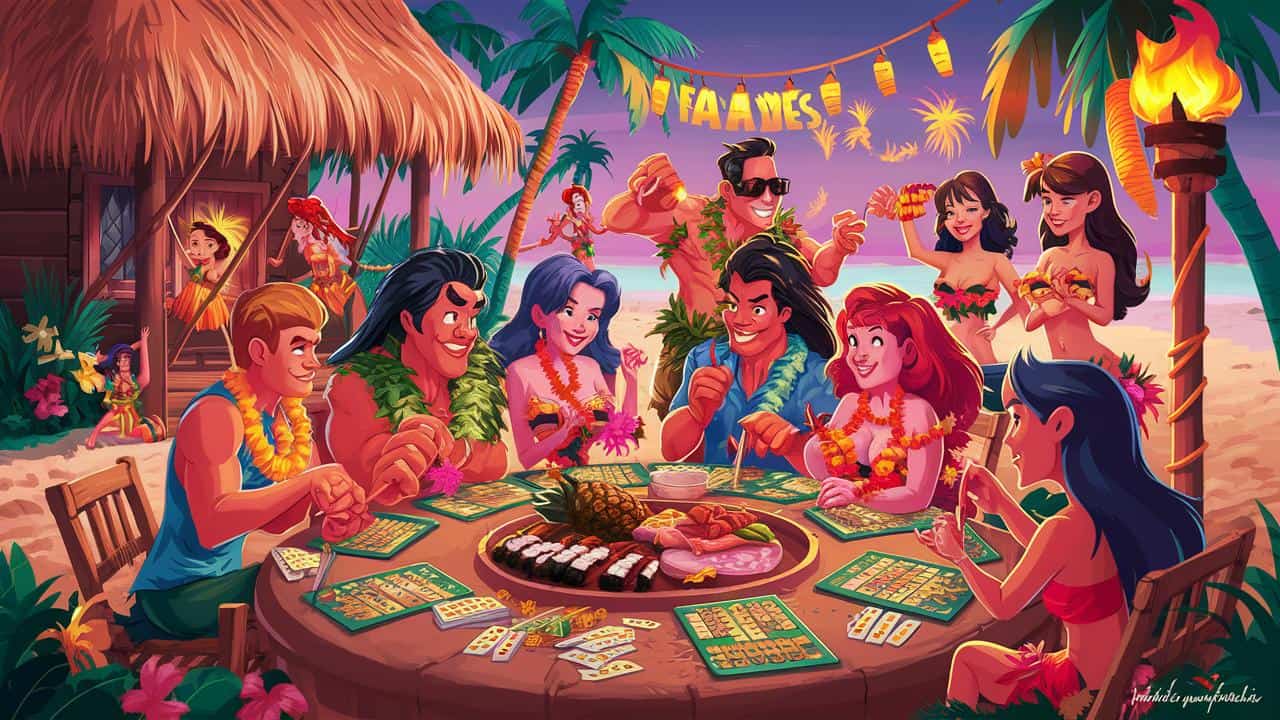 You are currently viewing Hawaiian Luau Game Night: Tropical Vibes and Games