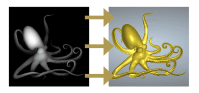 Carveco Maker 6 3d relief from grayscale image