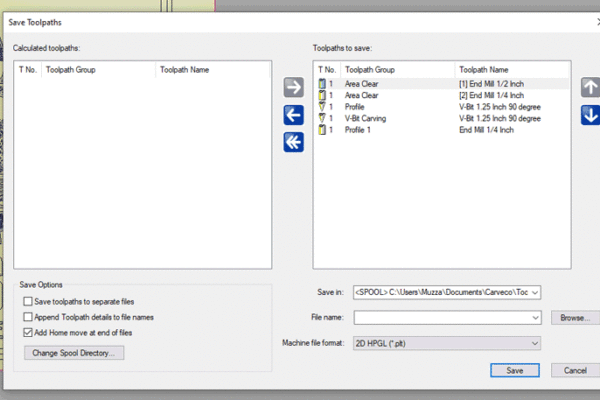 Save-Toolpaths