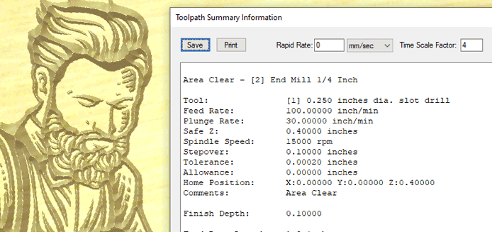 Carveco Maker 10 toolpath summary2