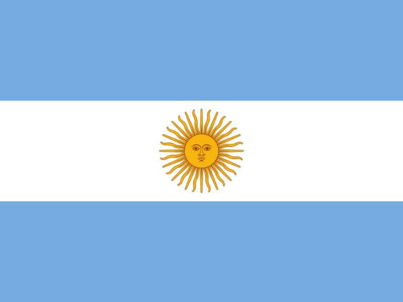 the official flag of Argentina