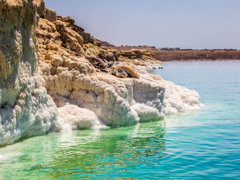 Dead Sea high salinity levels.
