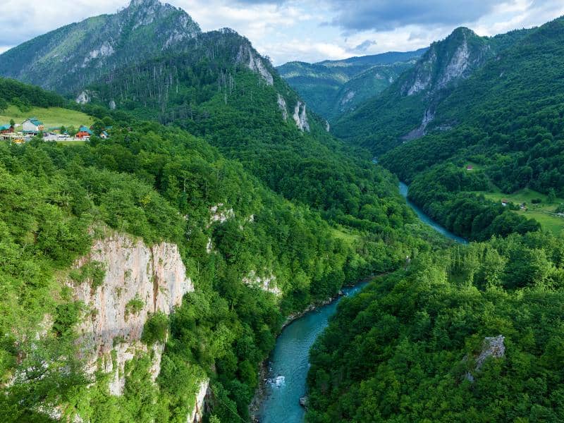 Tara River Canyon in Montenegro