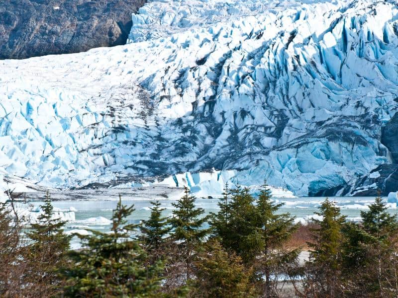 The Mendenhall Glacier in Juneau, Alaska