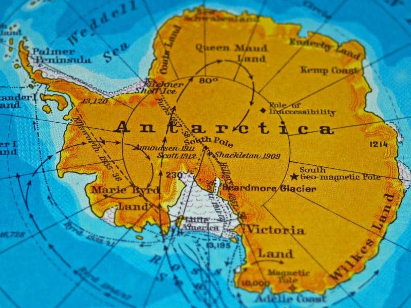 Map of Antarctica