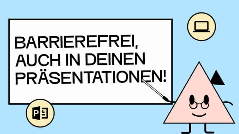 Text auf Bild: Barrierefrei auch in deinen Präsentationen!