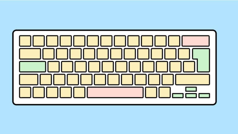 Illustration einer Tastatur.