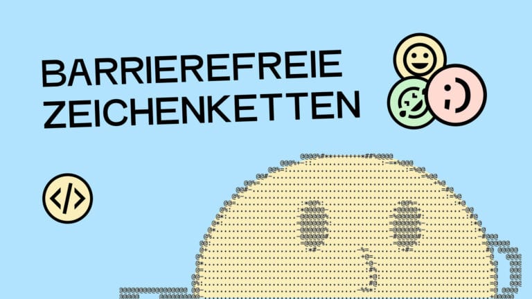 Zeichenketten, wie Emojis, Emoticons und ASCII-Art sind nicht ohne weiteres barrierefrei.