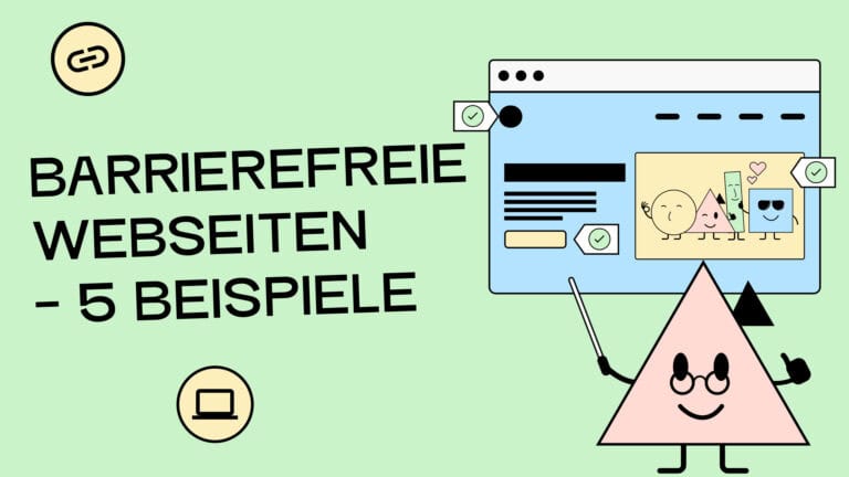 Unser Maskottchen Tine spielt Lehrerin und zeigt eine Seite, die barrierefrei ist!