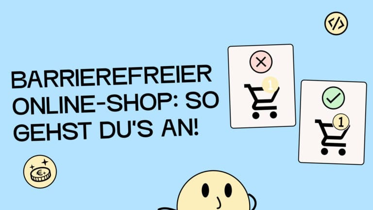 Barrierefreier Online-Shop: Zwei Warenkorbs-Icons. Einmal mit Kontrastproblemen und einmal ohne.