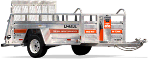 Open5x9RampTrailerLarge u-haul open 5 foot by 9 foot trailer with ramp