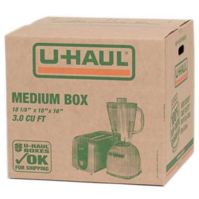 medium sized u-haul box