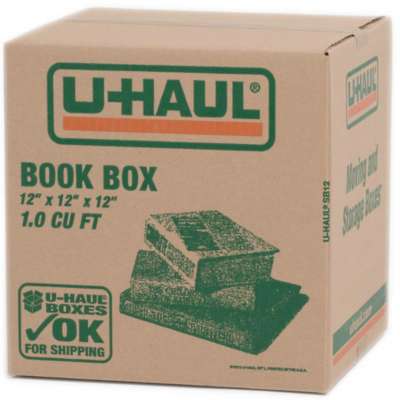 u-haul book box 12 inch by 12 inch by 12 inch