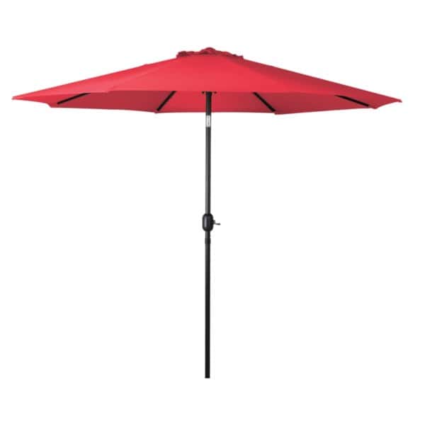 seasonal trends crank umbrella red coloured