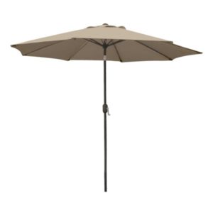 sunburst trends crank umbrella taupe