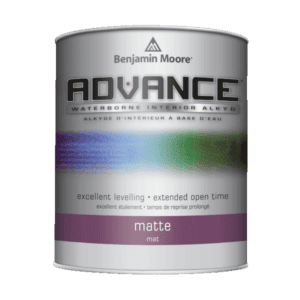 benjamin moore advance matte finish paint can